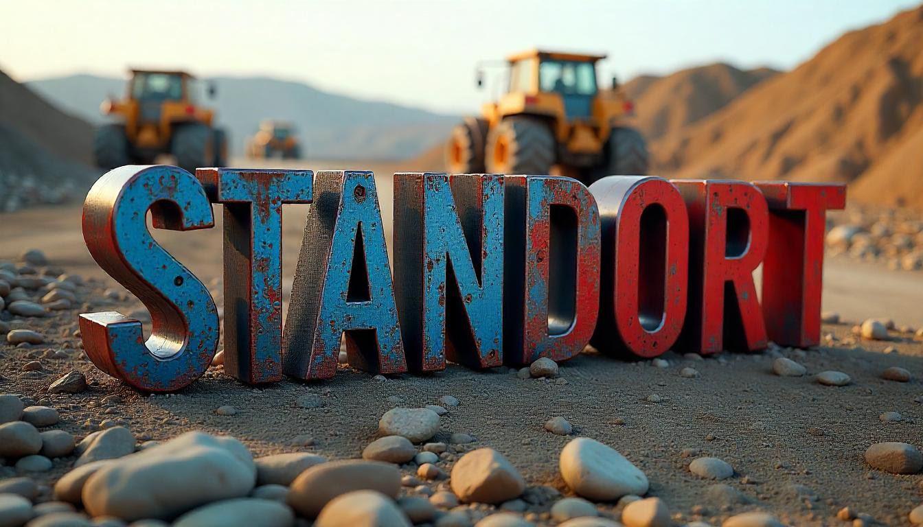 Das Wort Standort in 3D